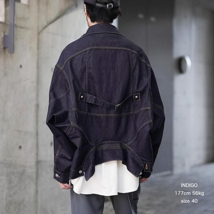 美品　beautiful people ダブルエンドセルヴィッジデニムブルゾン beautiful people (ビューティフルピープル) double-end