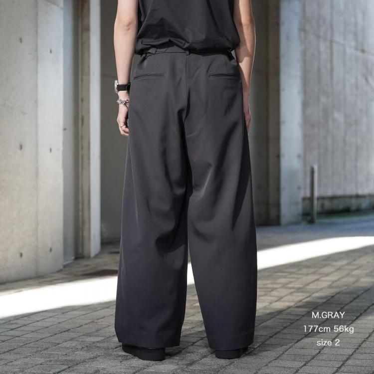 マーカ marka 25aw ツータックバギートラウザーワッシャーウール