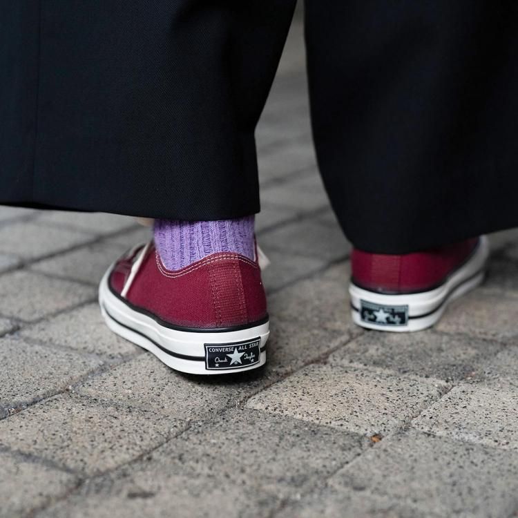 コンバースアディクトCHUCK TAYLOR CANVAS OX 9H マルーン ◇CONVERSE ADDICT（コンバース アディクト）CHUCK TAYLOR