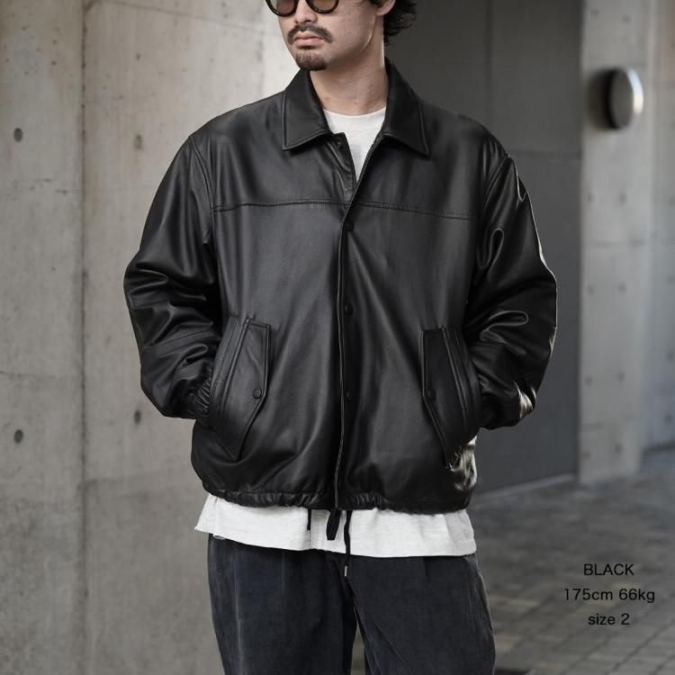 シーシーユー CCU 25aw コーチジャケットシープレザー COACH JKT (SHEEP)