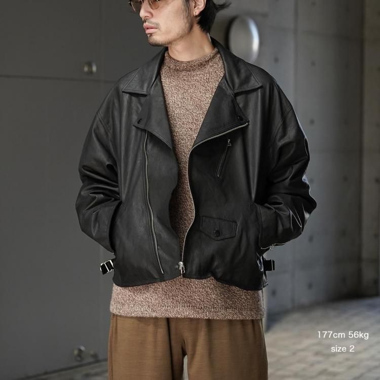 【squidsandwich83 】 LAYER-0 レザー JKT SOLOTEX®︎ 4WAYストレッチ ジップパーカー [全3色] – muta