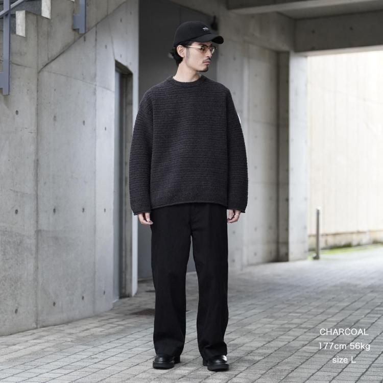 リバーブ reverve 25AW ボーダークルーネックセーター Border crew