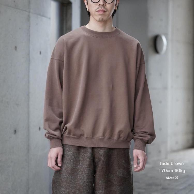 桜井マッハ速人 スウェット アワサ awasa 25AW クルーネックスウェット スーピマエイジング