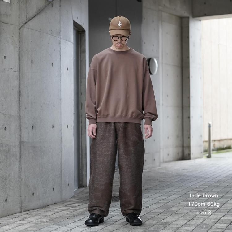 Ｓho7771 アワサ awasa 25AW クルーネックスウェット スーピマエイジング