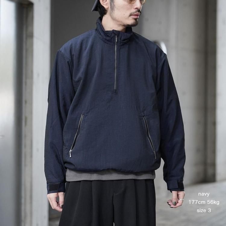 アワサ awasa 25AW ナイロンシルクプルオーバージャケット nylon silk