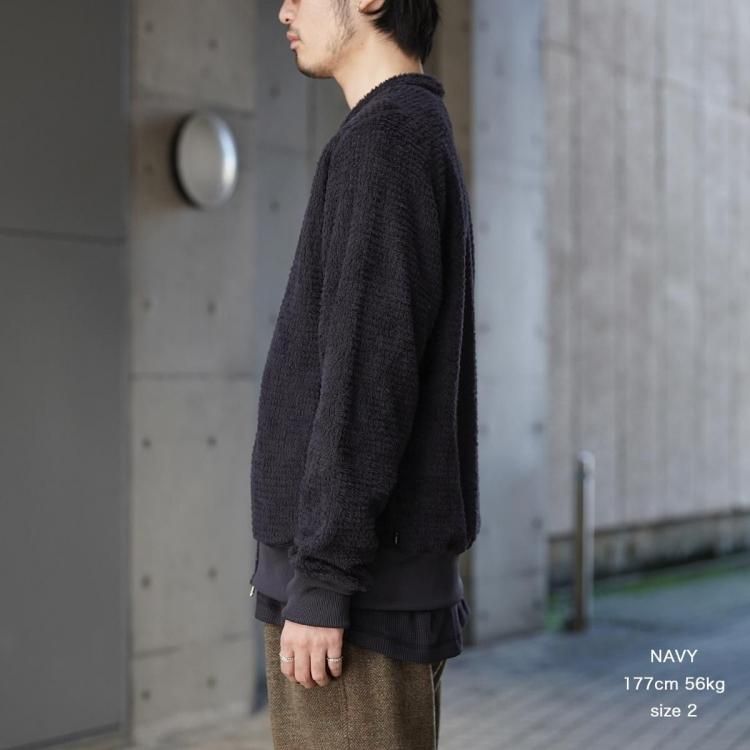 ノンネイティブ nonnative 25AW ハイカージップカーディガン ポーラ