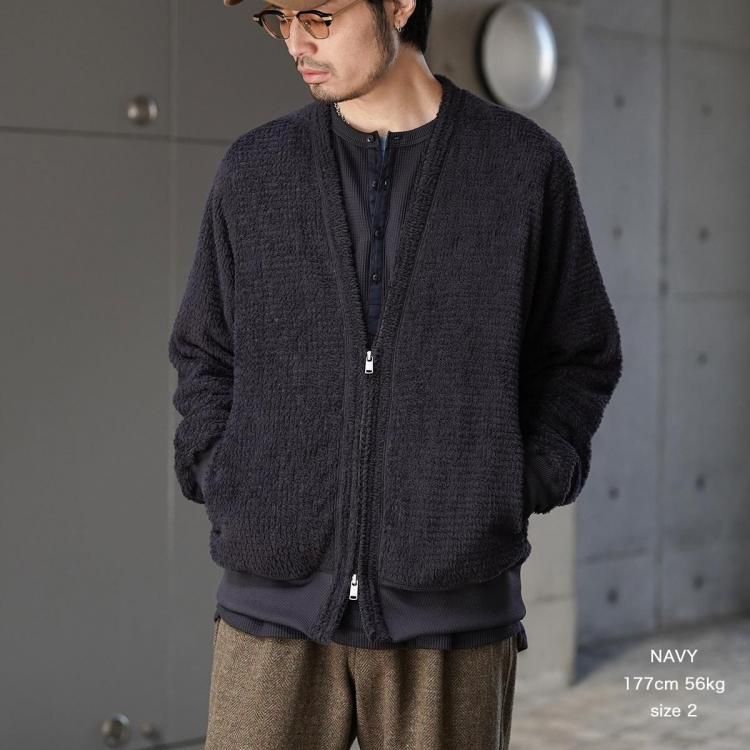 ノンネイティブ nonnative 25AW ハイカージップカーディガン ポーラ