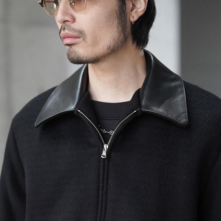 インテリム INTERIM 25aw ハリントンジャケット ブラッシュドダブル
