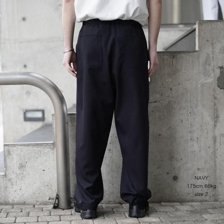 アワサ awasa 26ss ウールギャバジンオーバーパンツ wool gabardine
