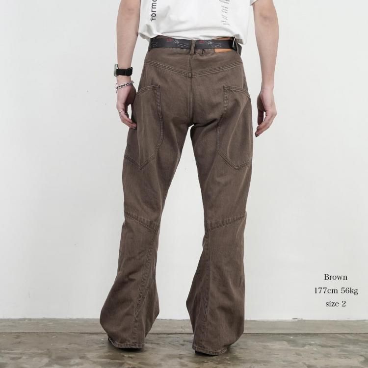 コッキ KHOKI 26ss カッティングデニムパンツ D Cutting Denim Pants