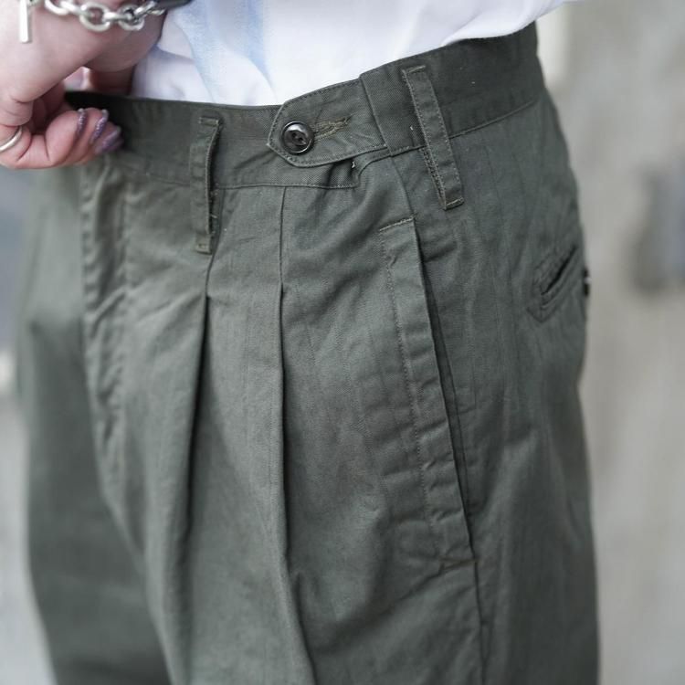 ノンネイティブ nonnative 26ss オフィサーチノトラウザーコットン