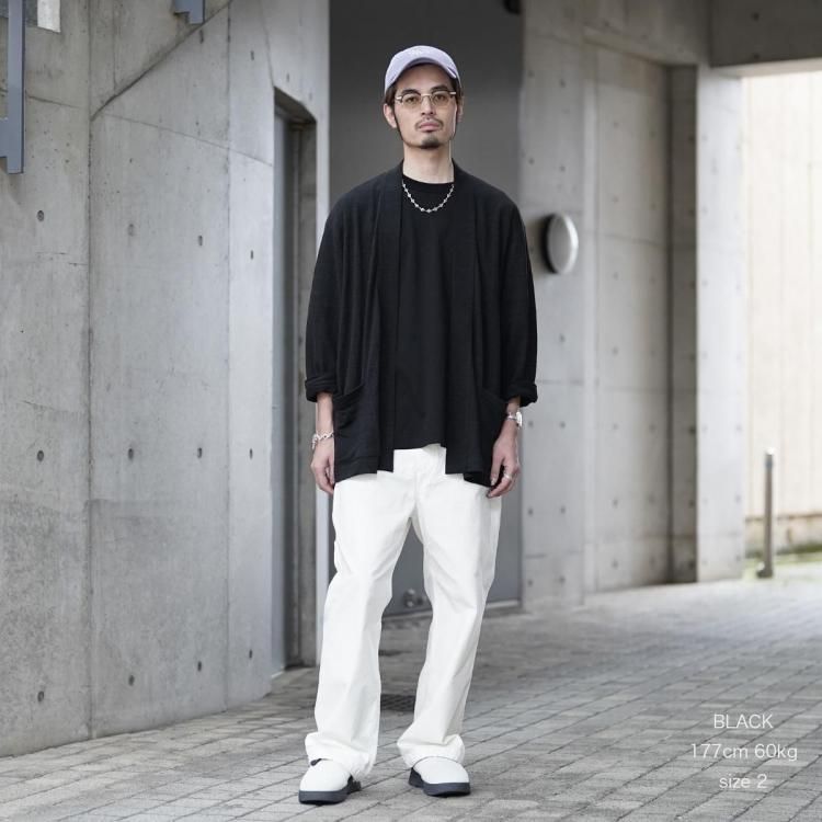 マーカウェア MARKAWARE 26ss ジャパニーズカーディガン ヘンプニット