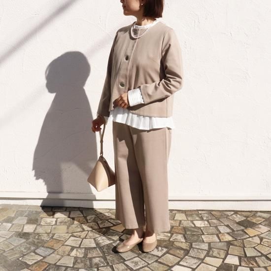 正式的 セレモニーにおすすめ！ポンチ ワイドパンツ【Sarahwear】 スーツ・フォーマル・ドレス