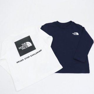 【THE NORTH FACE FAIR 10％OFF】KIDS L/S Square Logo Tee【THE NORTH FACE】