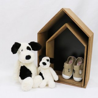 KIDS Bashful Black and Cream puppy Small【JELLYCAT】//