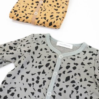 BABY GEOMETRY SWEAT ROMPERS MARBLE【chocolatesoup】//
