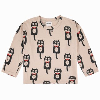 【PRICE DOWN 30％OFF】KIDS Cat O'clock all over long sleeve T-shirt【BOBO CHOSES】