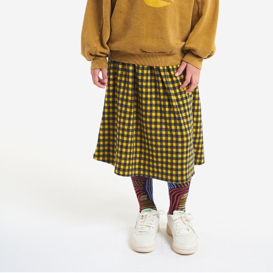 KIDS BC vichy jacquard skirt【BOBO CHOSES】