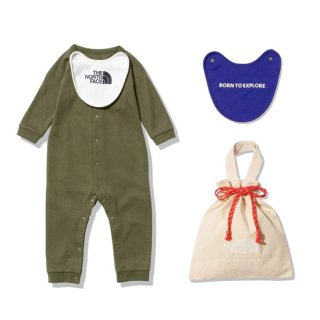 <img class='new_mark_img1' src='https://img.shop-pro.jp/img/new/icons14.gif' style='border:none;display:inline;margin:0px;padding:0px;width:auto;' />BABY L/S Rompers & 2P Bib【THE NORTH FACE】