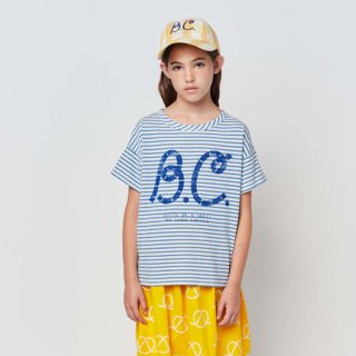 KIDS Blue stripes T-shirt【BOBO CHOSES】