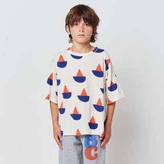KIDS Sail Boat short sleeve T-shirt【BOBO CHOSES】