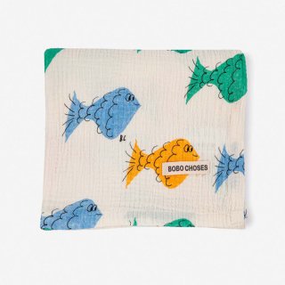 【Fashion Goods Fair 10％OFF】BABY Multicolor Fish all over muslin【BOBO CHOSES】//