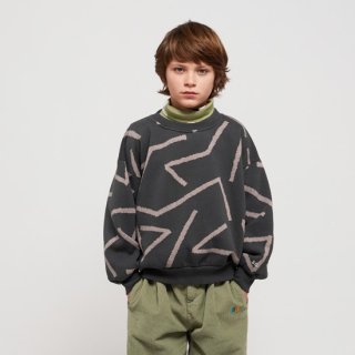 WINTER SALE 30%OFFKIDS Lines all over sweatshirtBOBO CHOSES