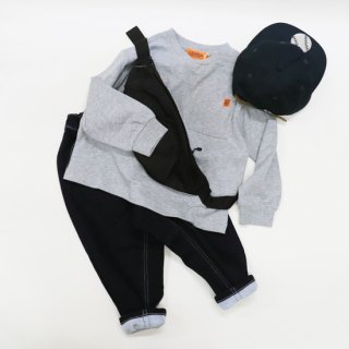 <img class='new_mark_img1' src='https://img.shop-pro.jp/img/new/icons14.gif' style='border:none;display:inline;margin:0px;padding:0px;width:auto;' />【Import item Fair 10％OFF】KIDS ベーシックロゴプリント長袖TEE【UNIVERSAL OVERALL】