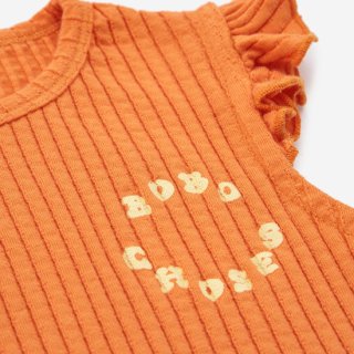 KIDS Orange ruffled tank topBOBO CHOSES