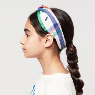KIDS Madras Checks woven headbandBOBO CHOSES