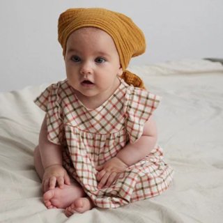 <img class='new_mark_img1' src='https://img.shop-pro.jp/img/new/icons14.gif' style='border:none;display:inline;margin:0px;padding:0px;width:auto;' />IMPORT FAIR 10OFFBABY Organic crepe check baby dressmy little cozmo//