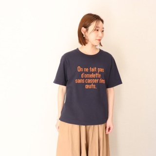 <img class='new_mark_img1' src='https://img.shop-pro.jp/img/new/icons14.gif' style='border:none;display:inline;margin:0px;padding:0px;width:auto;' />crew neck wide short sleeve print TeeFABRIQUE en planete terre