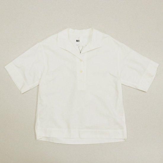 MHL シャツ　TEXTURED COTTON MHL Overall Shirt Textured Cotton Off White