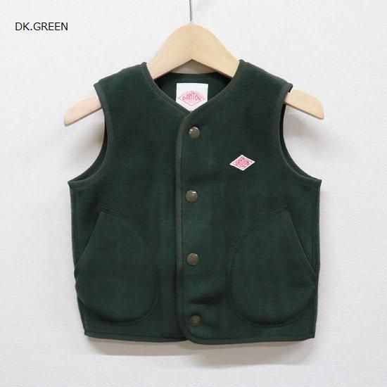 KIDS フリースカラーレスベスト【DANTON】 KIDS フリースカラーレスベスト【DANTON】