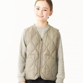 <img class='new_mark_img1' src='https://img.shop-pro.jp/img/new/icons14.gif' style='border:none;display:inline;margin:0px;padding:0px;width:auto;' />KIDS MILITARY V NECK W-ZIP DOWN VESTTAION