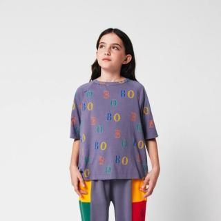 KIDS Multicolor Bobo all over ranglan T-shirtBOBO CHOSES