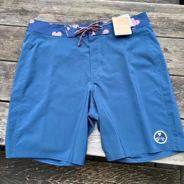 M】 レア 93's Patagonia Swim River Shorts Wave Blue 93年製 M】 レア 93's Patagonia Swim River Shorts Wave Blue 93年製