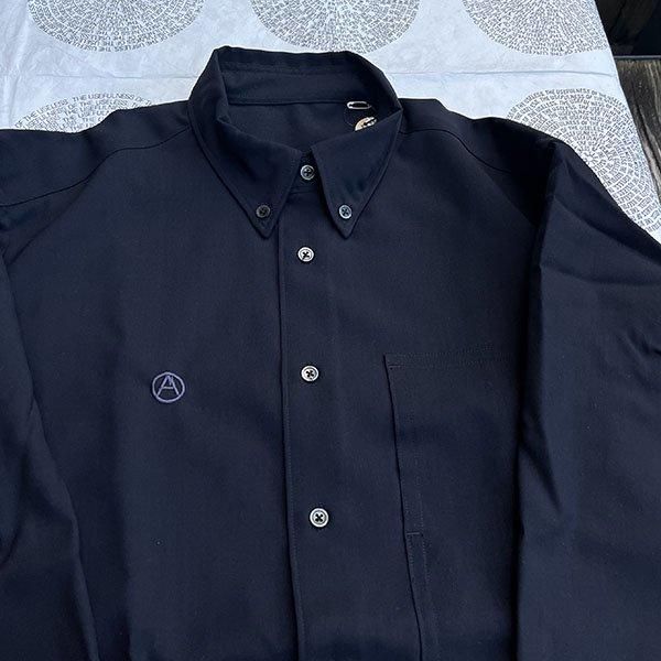 Mountain Research “C.B. Shirt” WHITE,NAVY M,L マウンテン