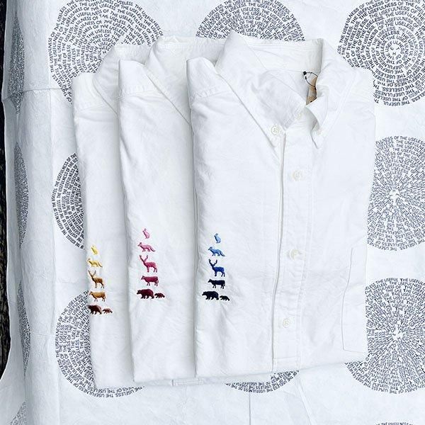 Mountain Research “B.D. Pullover” WHT*BLU,WHT*RED,WHT*YLW M Mountain Research “B.D. Pullover” WHT*BLU,WHT*RED,WHT*YLW M
