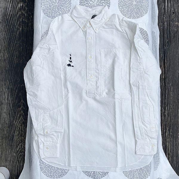 Mountain Research “B.D. Pullover” WHITE M,XL マウンテンリサーチ B.D. プルオーバーシャツ - 2DOORS ONLINE Mountain Research “B.D. Pullover” WHITE M,XL マウンテンリサーチ B.D. プルオーバーシャツ - 2DOORS ONLINE