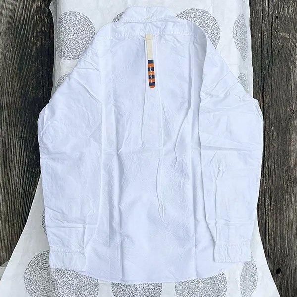 mountain reserch プルオーバーシャツ L Mountain Research “B.D. ” WHITE L マウンテンリサーチ B.D.