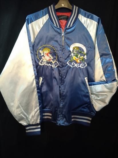 (ユキオ)スカジャン 風神 雷神 俵屋宗達 モチーフ リバーシブル ユキオ様専用)スカジャン 風神 雷神 俵屋宗達 モチーフ リバーシブル