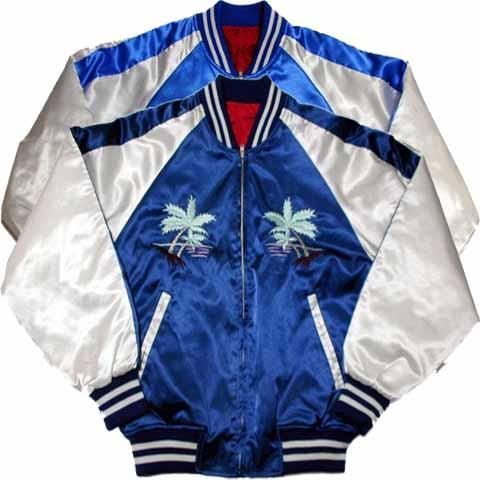 スカジャン Honolulu Hawaii リバーシブル 黒 hoshihime スカジャン Honolulu Hawaii リバーシブル 黒 hoshihime 星姫