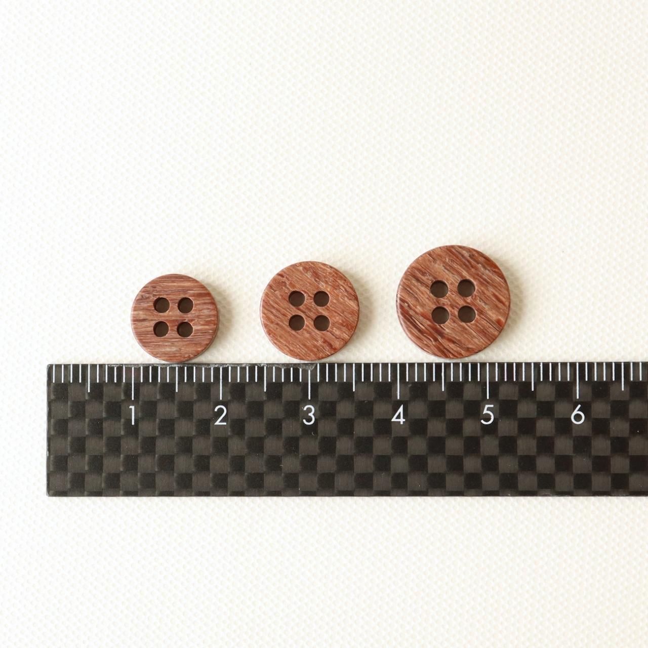 ウッド調ボタン T-333 10～13mm - 「ボタンのTSUKASA」ボタン