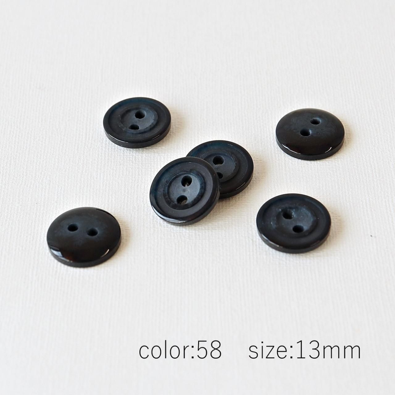 飾りボタン★4点セット 水牛調ボタン OH-22 13～25mm - 「ボタンのTSUKASA」ボタン通販