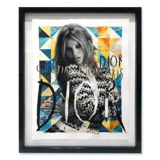 Christian Dior トロッター 柄 メタル ロゴ プレート ミュール
