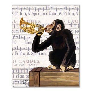 Monkey and Trumpet