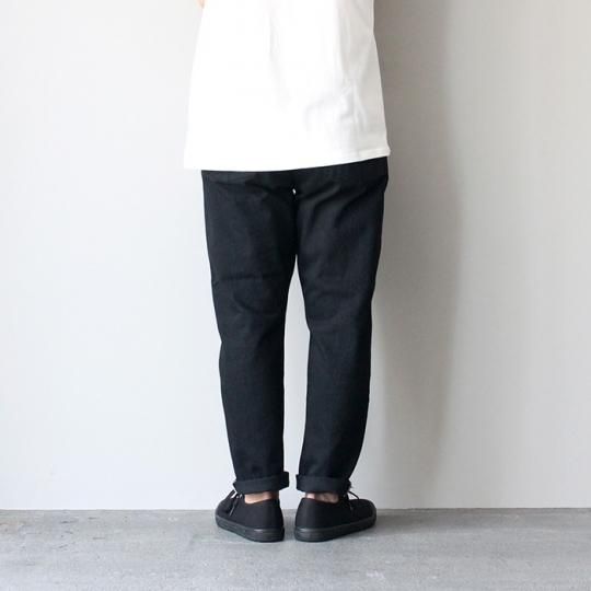 SANCA（サンカ） ブラック デニムテーパード 5Pパンツ