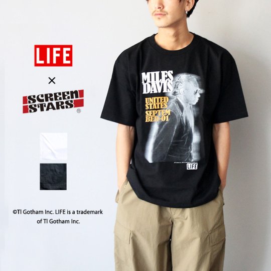 LIFESCREEN STARS  MILES DAVIS S/S TEE