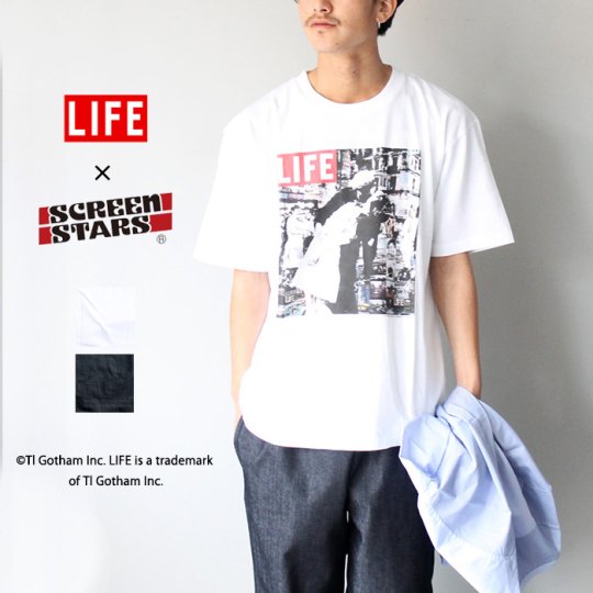 LIFE×SCREEN STARS  KISSING COLLAGE S/S TEE